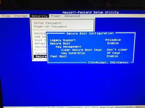 Устранение ошибок при запуске Ubuntu с включенным Secure Boot