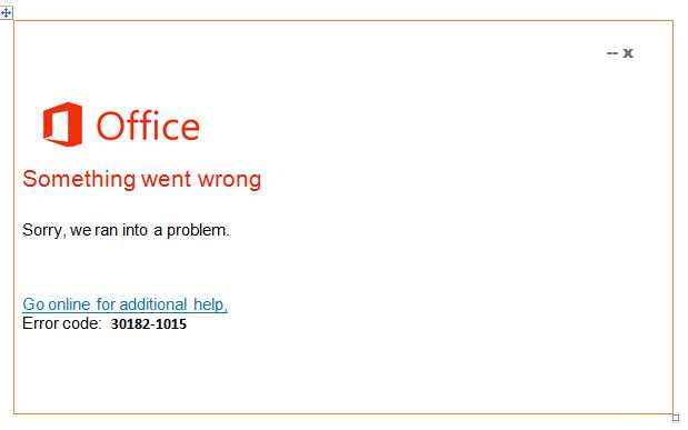 Error code 30182 1015 3 как исправить