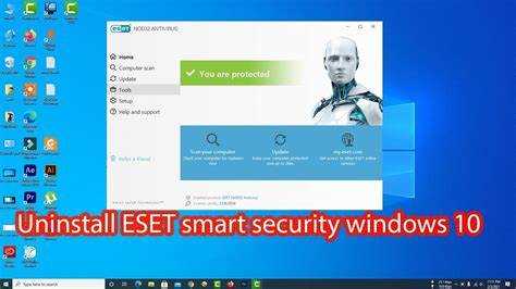 Перезапуск компьютера после отключения Eset