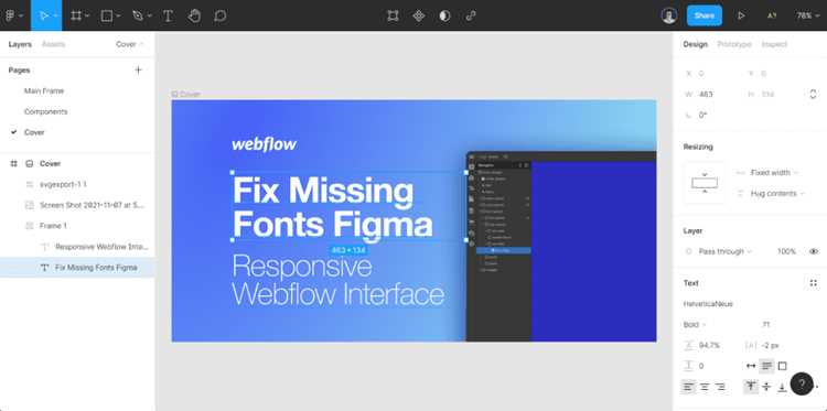 Способы замены missing fonts на доступные в проекте