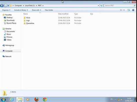 Использование FRST для диагностики проблем Windows