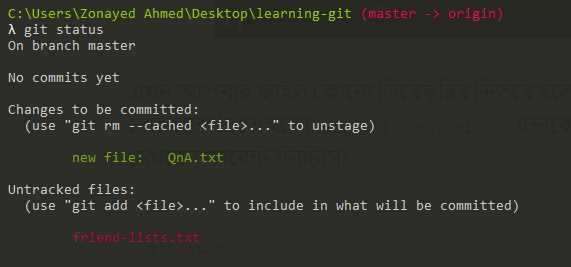 Git status что делает Git status что делает