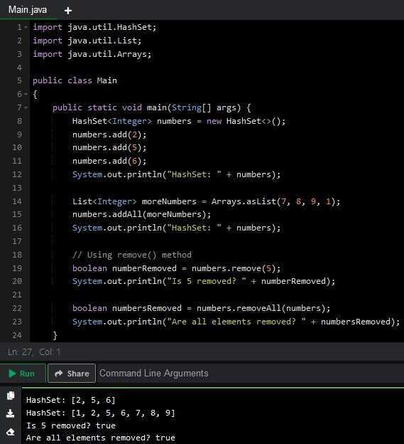 Сравнение HashSet с другими коллекциями Java