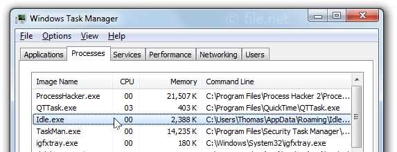 Безопасен ли процесс Idle report exe и как отличить вирусную копию