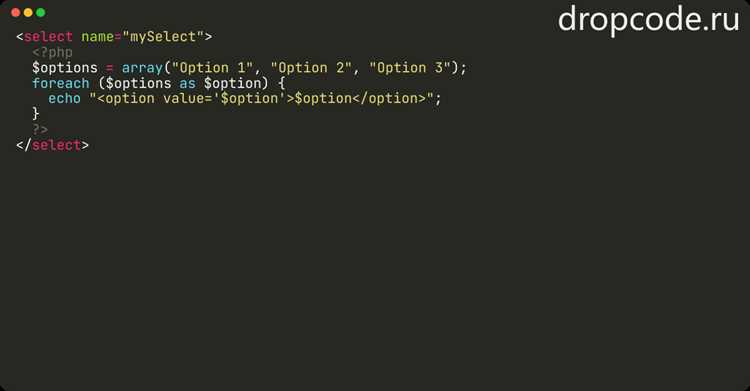HTML-атрибуты для создания простого выпадающего списка