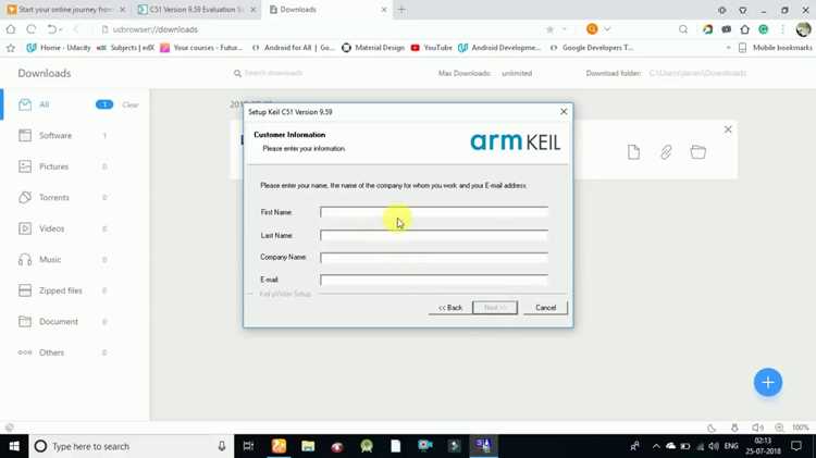 Установка и первичная настройка Keil uVision 5