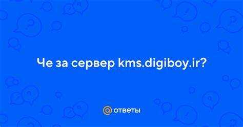 Назначение файла KMS Digiboy IR в системе Windows