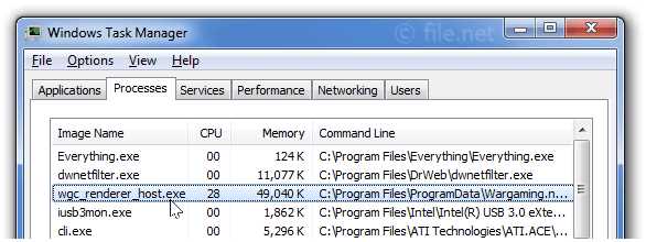 Как определить процесс Lgc renderer host в диспетчере задач