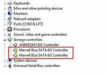 Marvell 91xx sata 6g controller что это