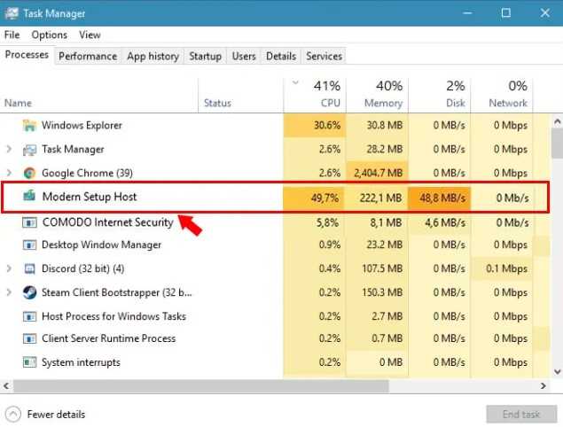 Роль Modern Setup Host при обновлении Windows