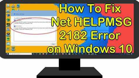Net helpmsg 2182 windows 11 как исправить