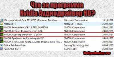 Что представляет собой Nvidia HD аудиодрайвер и как он работает