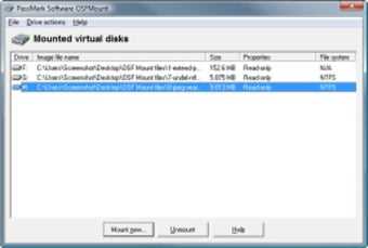 Создание и сохранение виртуальных дисков через Osfmount