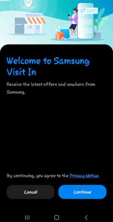 Как зарегистрироваться на Samsung Visit In?