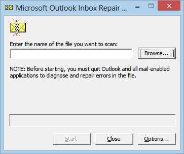 Как определить местоположение scanpst exe в 64-битной версии Outlook 2016