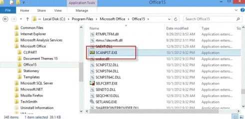 Как запустить scanpst exe для восстановления данных Outlook 2016