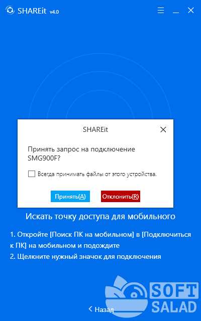Назначение и основные возможности программы Shareit