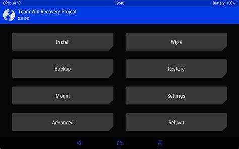 Выход из TWRP через команды ADB на ПК