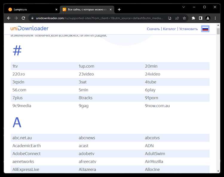Системные требования для установки Unidownloader com