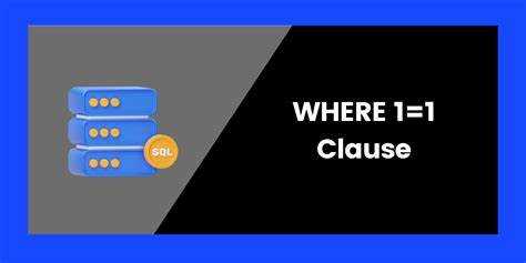 Where 1 1 sql зачем