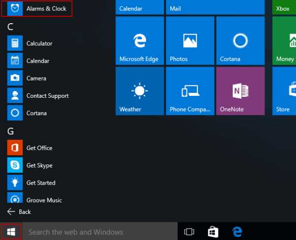 Какие функции доступны в Windows Alarms