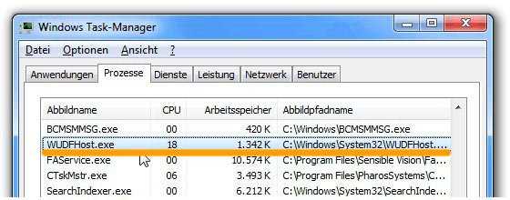 Методы отключения или ограничения Wudfhost.exe при проблемах