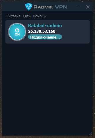 Принцип работы соединения через Radmin VPN