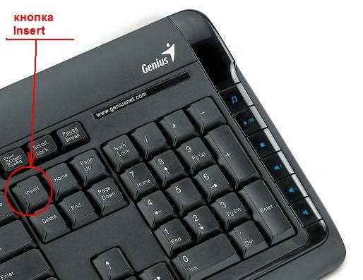 Где кнопка insert на ноутбуке hp