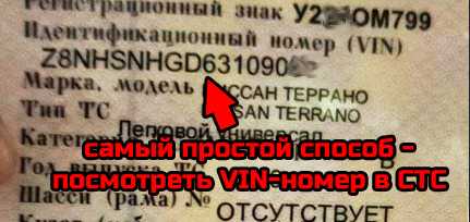 Использование VIN и серийного номера для восстановления кода
