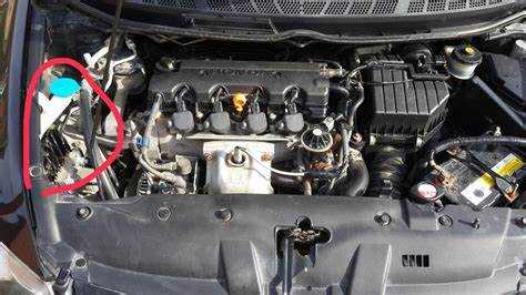 Где расположен стартер на Honda Civic 4D с двигателем R18A