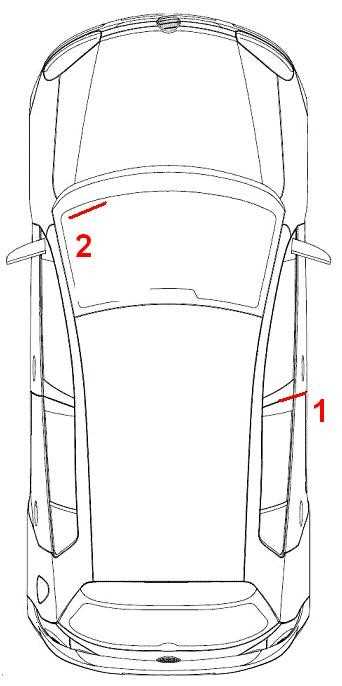 Расположение VIN на кузове Peugeot 308