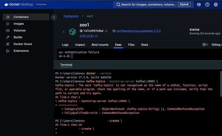 Проверка установки Docker на Windows