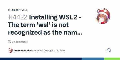 Включение подсистемы Linux через компоненты Windows