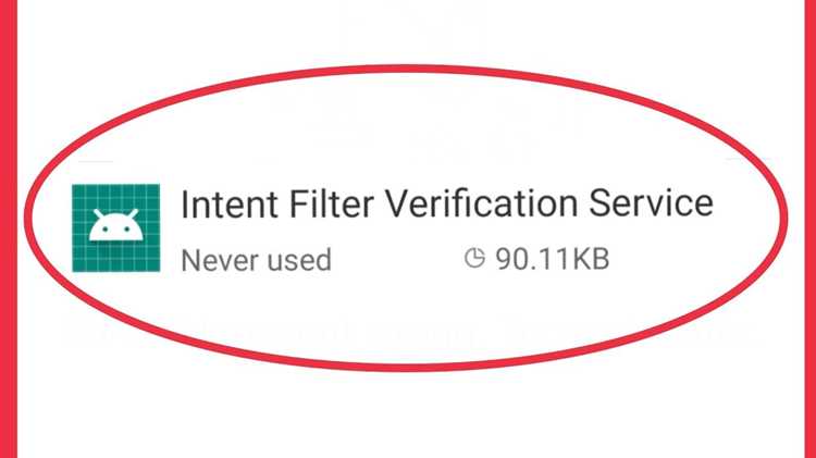 Intent filter verification service что это