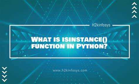 Isinstance python что это