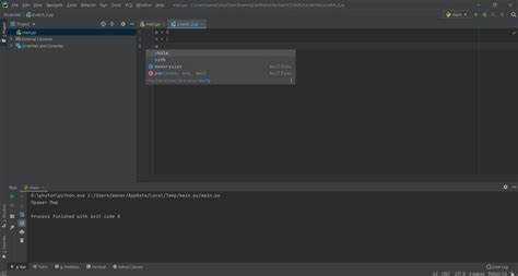 Использование внешнего терминала через PyCharm