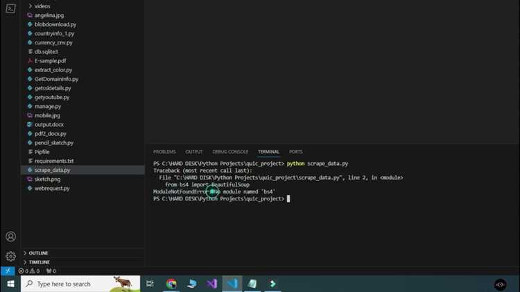 Проверка работы bs4 через пример парсинга HTML-кода