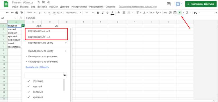 Как удалить пустые строки перед сортировкой данных в Excel