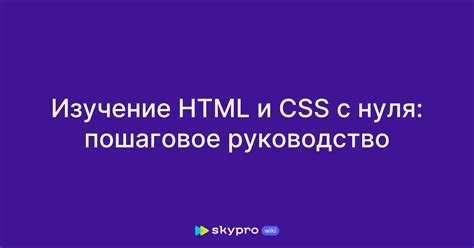 Создание первой веб-страницы: структура и базовые теги