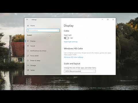 Включение HDR через параметры дисплея Windows 10