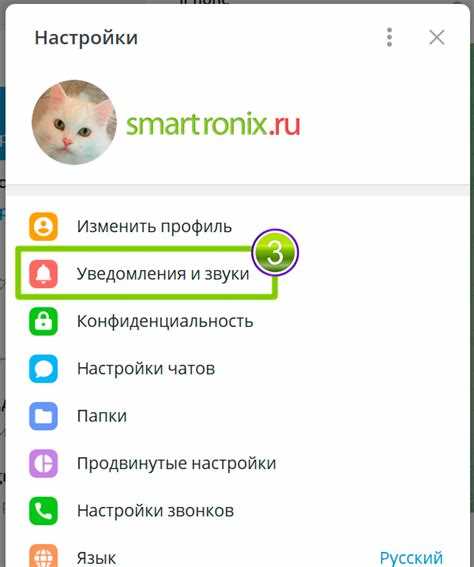 Как изменить настройки уведомлений для каналов в Телеграме