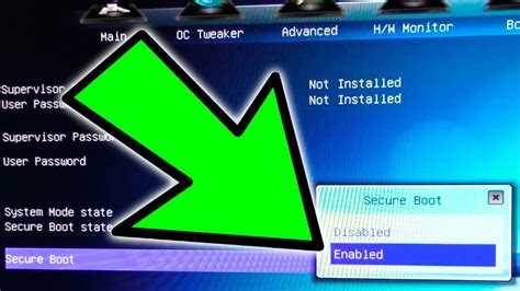 Подготовка системы: переход на режим UEFI