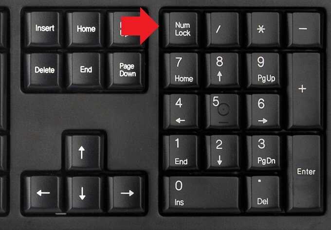 Использование комбинации Fn + Num Lock на ноутбуках