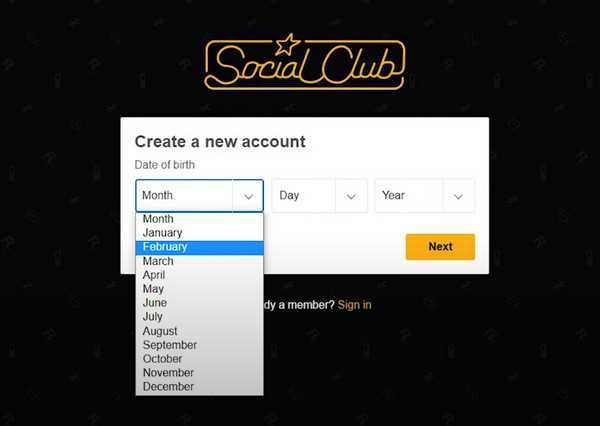 Проверка наличия аккаунта Rockstar Social Club