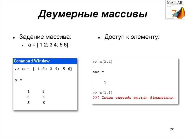 Создание числового массива вручную через квадратные скобки
