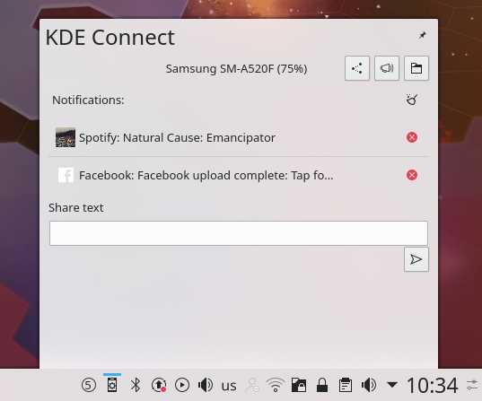 Как отправить SMS с компьютера через KDE Connect