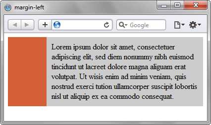 Margin left css что это Margin left css что это