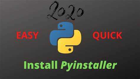 Команда для установки PyInstaller через pip