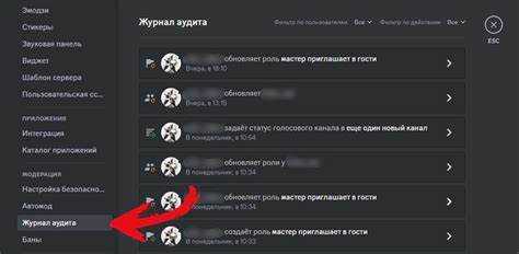 Какие действия пользователей отображаются в журнале аудита