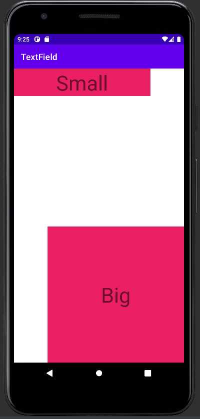 Android studio как textview сделать разного размера Android studio как textview сделать разного размера